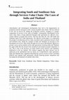 Research paper thumbnail of Integrating South and Southeast Asia through Services Value Chain: The Cases of India and Thailand