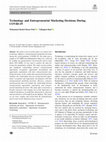 Research paper thumbnail of Technology and Entrepreneurial Marketing Decisions During COVID-19