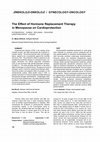 Research paper thumbnail of The effect of hormone replacement therapy in menopause on cardioprotection