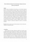 Research paper thumbnail of Effects of intellectual capital and university knowledge in indigenous innovation: evidence from Indian SMEs