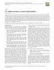 Research paper thumbnail of U.S. wildfire governance as social-ecological problem