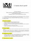 Research paper thumbnail of L'Anémie chez le sportif