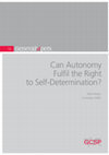 Research paper thumbnail of Can Autonomy Fulfil the Right to Self-Determination?