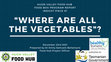 Research paper thumbnail of Where are all the vegetables?  Insight piece 1#