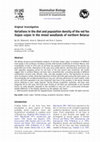 Research paper thumbnail of Variations in the diet and population density of the red fox Vulpes vulpes in the mixed woodlands of northern Belarus