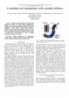 Research paper thumbnail of A modular soft manipulator with variable stiffness