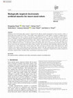 Research paper thumbnail of Biologically inspired electrostatic artificial muscles for insect-sized robots