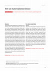 Research paper thumbnail of Por un materialismo fónico