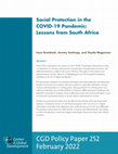 Research paper thumbnail of Social Protection in the Covid-19 Pandemic: Lessons from South Africa