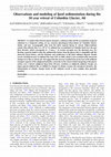 Research paper thumbnail of Observations and modeling of fjord sedimentation during the 30 year retreat of Columbia Glacier, AK