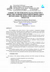 Research paper thumbnail of A MODEL OF THE DOSE RATE CALCULATION FOR A SPENT FUEL STORAGE STRUCTURE BY MONTE CARLO METHOD USING THE MODULATED CODE SYSTEM SCALE 4.4a