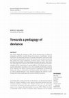 Research paper thumbnail of Towards a pedagogy of deviance