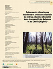 Research paper thumbnail of Événements climatiques extrêmes et croissance radiale de Cedrus atlantica (Manetti) dans les massifs du Belezma et du Chélia (Algérie)