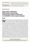 Research paper thumbnail of Język polski w Niemczech. Wpływ języka niemieckiego na polszczyznę Polonii niemieckiej