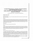 Research paper thumbnail of Algunas Respuestas Al Desafío Construccionista: Una Aproximación Realista 1 Some Answers to the Constructionist Challenge: A Realistic Approach