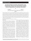 Research paper thumbnail of Relation Between Teachers� Demographic And Professional Profile And Their Attitude Towards Ethical Obligations Of Teaching Profession