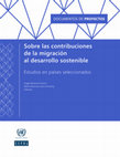 Research paper thumbnail of Sobre las contribuciones de la migración al desarrollo sostenible