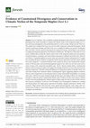 Research paper thumbnail of Evidence of Constrained Divergence and Conservatism in Climatic Niches of the Temperate Maples (Acer L.)