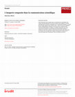 Research paper thumbnail of L’imagerie composite dans la communication scientifique