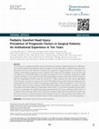 Research paper thumbnail of Pediatric Gunshot Head Injury: Prevalence of Prognostic Factors in Surgical Patients: An Institutional Experience in Ten Years