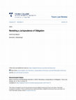 Research paper thumbnail of Revisiting a Jurisprudence of Obligation Revisiting a Jurisprudence of Obligation