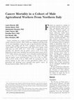 Research paper thumbnail of Cancer Mortality in a Cohort of Male Agricultural Workers From Northern Italy