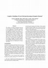 Research paper thumbnail of Cognitive modelling of event ordering reasoning in imagistic domains