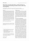 Research paper thumbnail of Risk factors associated with tobacco, alcohol and drug use among adolescents attending secondary school in three cities from Argentina