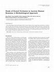 Research paper thumbnail of Study of Dental Occlusion in Ancient Human Remains: A Methodological Approach