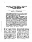 Research paper thumbnail of Quantitative ultrasonic analysis of myocardium in patients with thalassemia major and iron overload