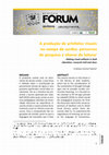 Research paper thumbnail of A Produção De Artefatos Visuais No Campo Da Surdez: Percursos De Pesquisa e Chaves De Leitura