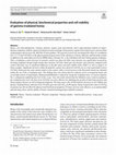 Research paper thumbnail of Evaluation of physical, biochemical properties and cell viability of gamma irradiated honey