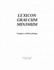 Research paper thumbnail of LEXICON GRAECUM MINIMUM