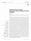 Research paper thumbnail of Genital cutting as gender oppression: Time to revisit the WHO paradigm