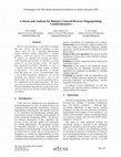 Research paper thumbnail of Criteria and Analysis for Human-Centered Browser Fingerprinting Countermeasures