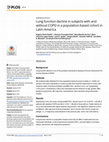 Research paper thumbnail of Lung function decline in subjects with and without COPD in a population-based cohort in Latin-America