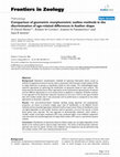 Research paper thumbnail of Comparison of geometric morphometric outline methods in the discrimination of age-related differences in feather shape