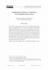 Research paper thumbnail of Sabiduría poética y poética en Giambattista Vico