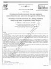 Research paper thumbnail of Prévalence de Giardia intestinalis chez une population rurale utilisant les eaux usées à des fins agricoles à Settat, Maroc