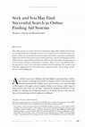 Research paper thumbnail of Seek and You May Find: Successful Search in Online Finding Aid Systems