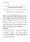 Research paper thumbnail of Assessment of growth and phytochemical quality of Gynura procumbens through nitrogen, potassium fertilization and evapotranspiration replacement interaction