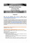 Research paper thumbnail of Writing the World Wars – University College Cork – 25-26 August 2022