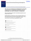 Research paper thumbnail of The role of co-evolutionary development and value change debt in navigating transitioning cultural landscapes: the case of Southern Transylvania