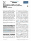 Research paper thumbnail of Values as leverage points for sustainability transformation: two pathways for transformation research