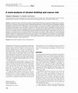 Research paper thumbnail of A meta-analysis of alcohol drinking and cancer risk