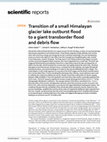 Research paper thumbnail of Transition of a small Himalayan glacier lake outburst flood to a giant transborder flood and debris flow