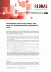 Research paper thumbnail of Pro-innovation restructuring strategy: case study of a multipur-pose public organization in health