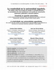 Research paper thumbnail of La creatividad en la universidad española