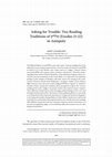 Research paper thumbnail of Asking for Trouble: Two Reading Traditions of ‫פללים‬ (Exodus 21:22) in Antiquity