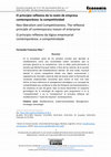 Research paper thumbnail of El principio reflexivo de la razón de empresa contemporánea: la competitividad